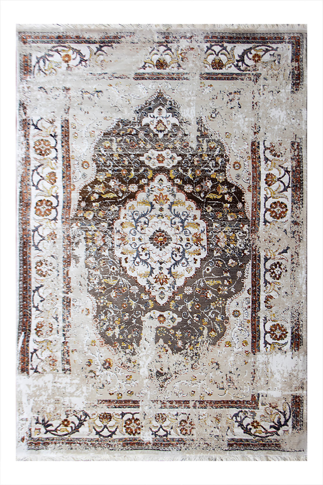 Turkish Allure Rug - 4.9 x 7.8 FT -  Beige - Elegant Woven Design with Premium Quality