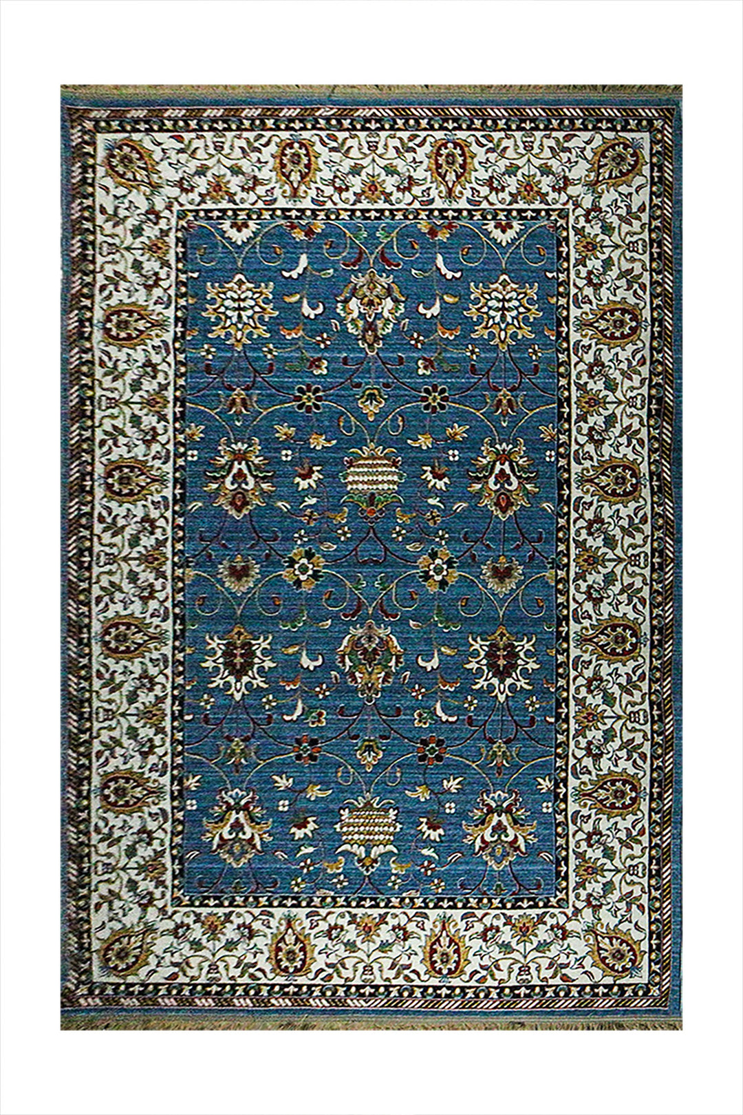 Iranian Rhyton Rugs-Wd Rug - 6.5 x 9.8 FT - Blue - Resilient Construction for Long-Lasting Use