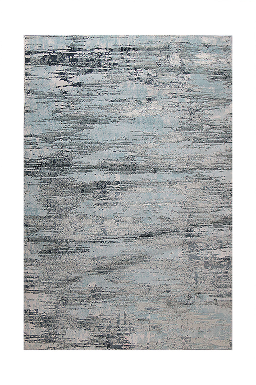 Turkish Modern  Festival WD Rug - Blue and Gray - 5.2 x 7.5 FT - Superior Comfort, Modern Style Accent Rugs