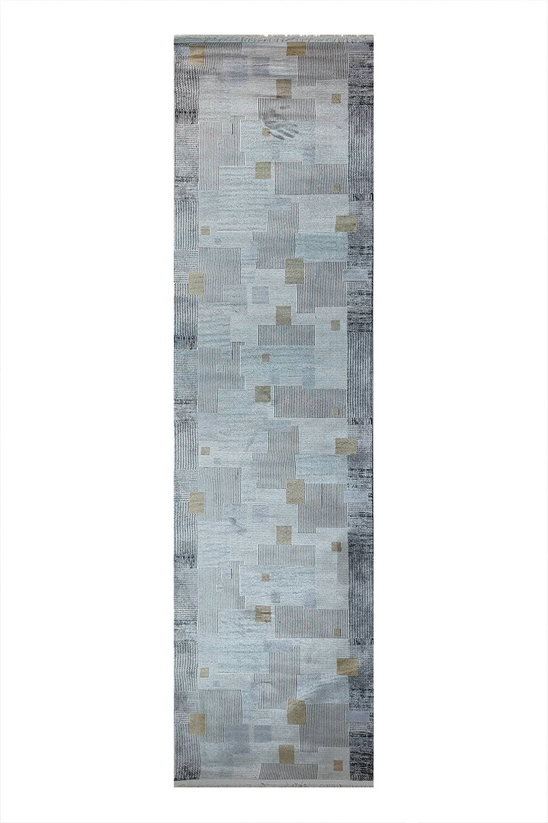 Irani Farsh E Firozeh-P Rug - 3.2 x 11.4  FT - Gray  Superior Comfort, Modern Style Accent Rugs