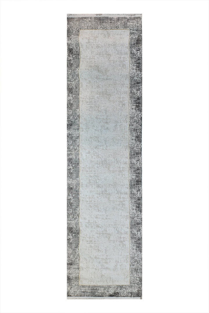 Turkish Modern Festival-1 Rug - 2.2 x 9.1  FT - Gray  Superior Comfort, Modern Style Accent Rugs