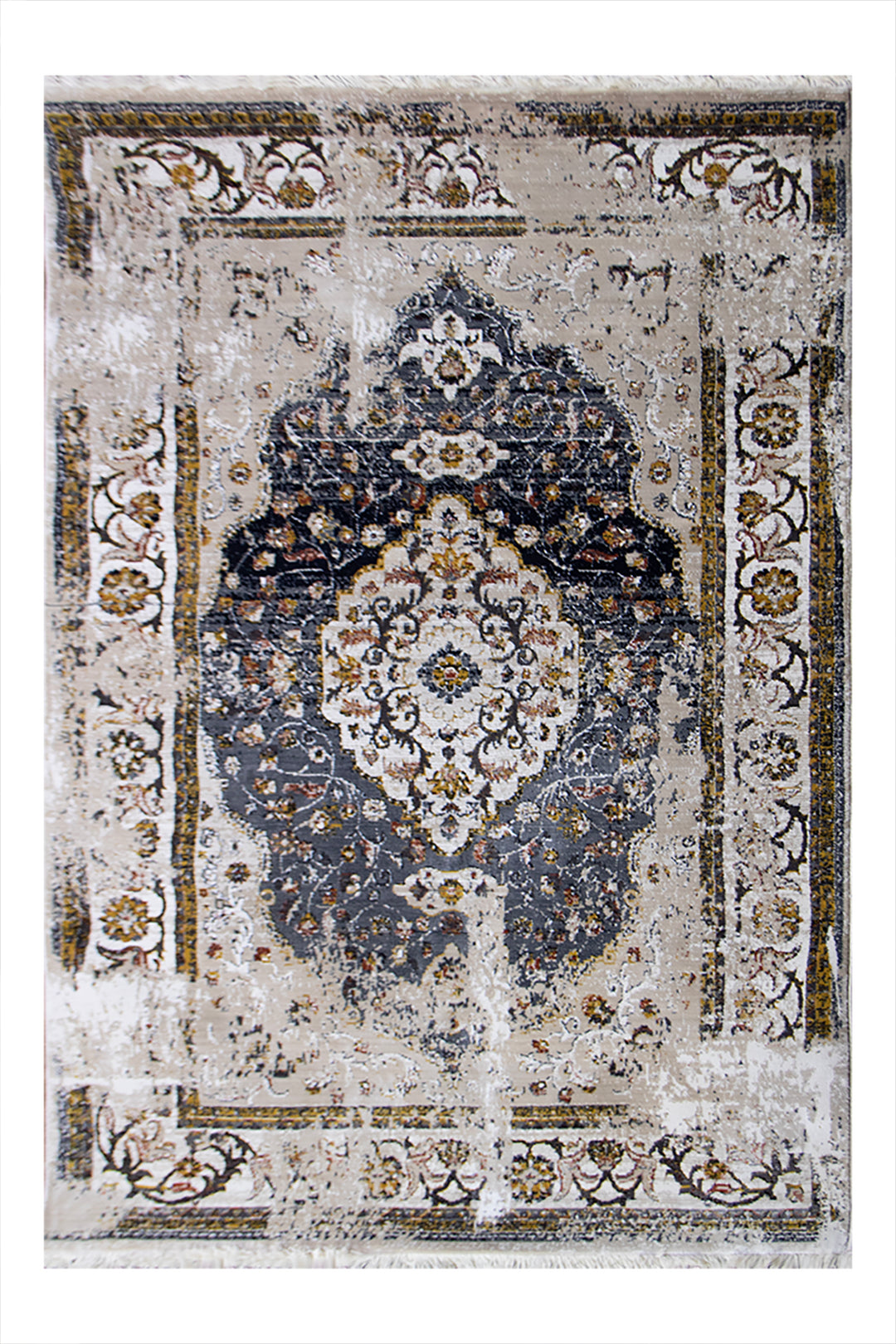 Turkish Allure Rug - 3.9 x 5.9 FT -  Beige - Elegant Woven Design with Premium Quality