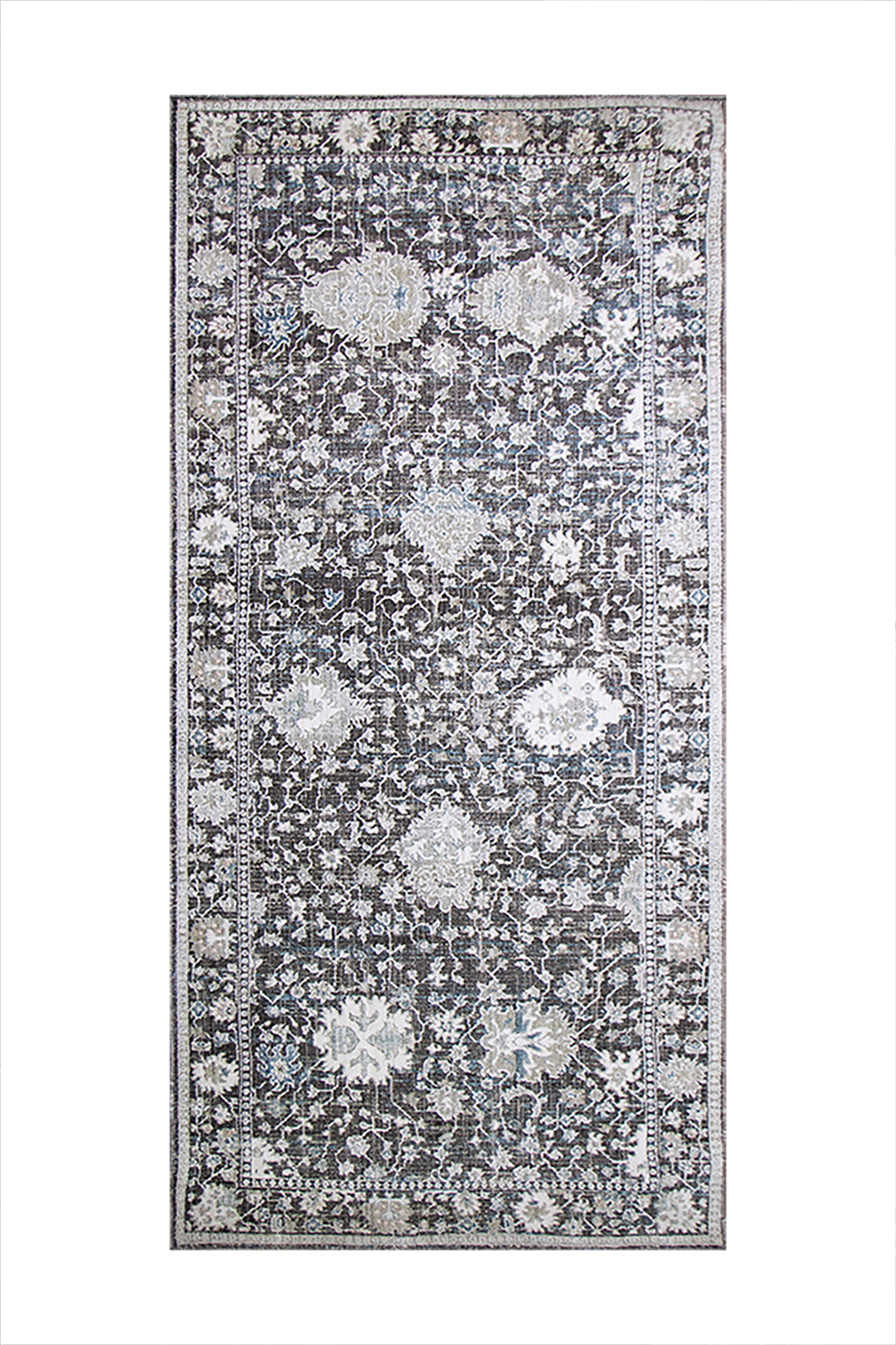 Turkish Modern  Festival 1 Rug - 3.0 x 7.2 FT - Gray - Superior Comfort, Modern Style Accent Rugs