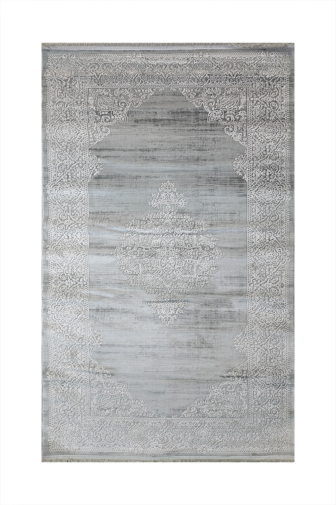 Premium Quality Turkish-Bamboo Rug - 3.2 x 6.5 FT - Gray  Superior Comfort, Modern Style Accent Rugs