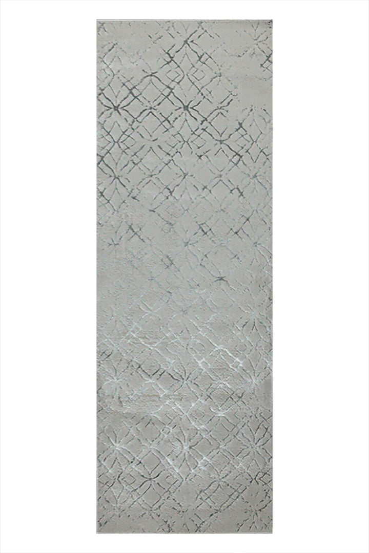 Turkish Modern Festival 1 Rug - 2.8 x 7.8 FT - Gray - Sleek and Minimalist for Chic Interiors