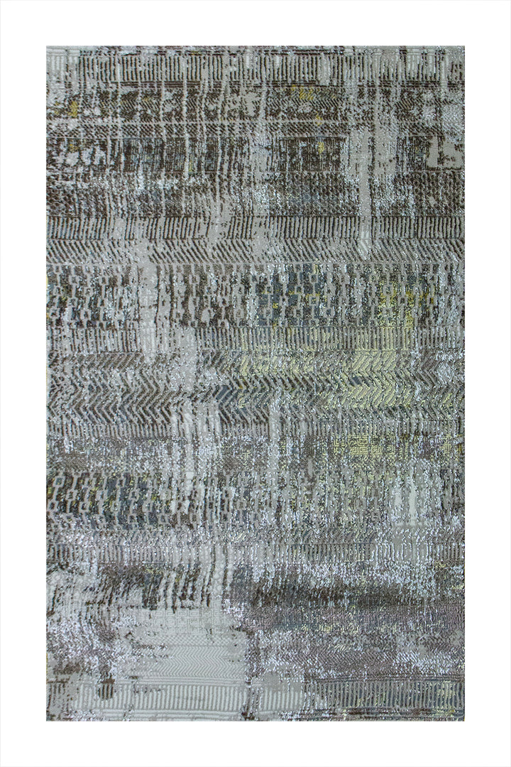 Turkish Matrix Rug - 3.2 x 4.9 FT - Contemporary Abstract Elegance with Premium Quality