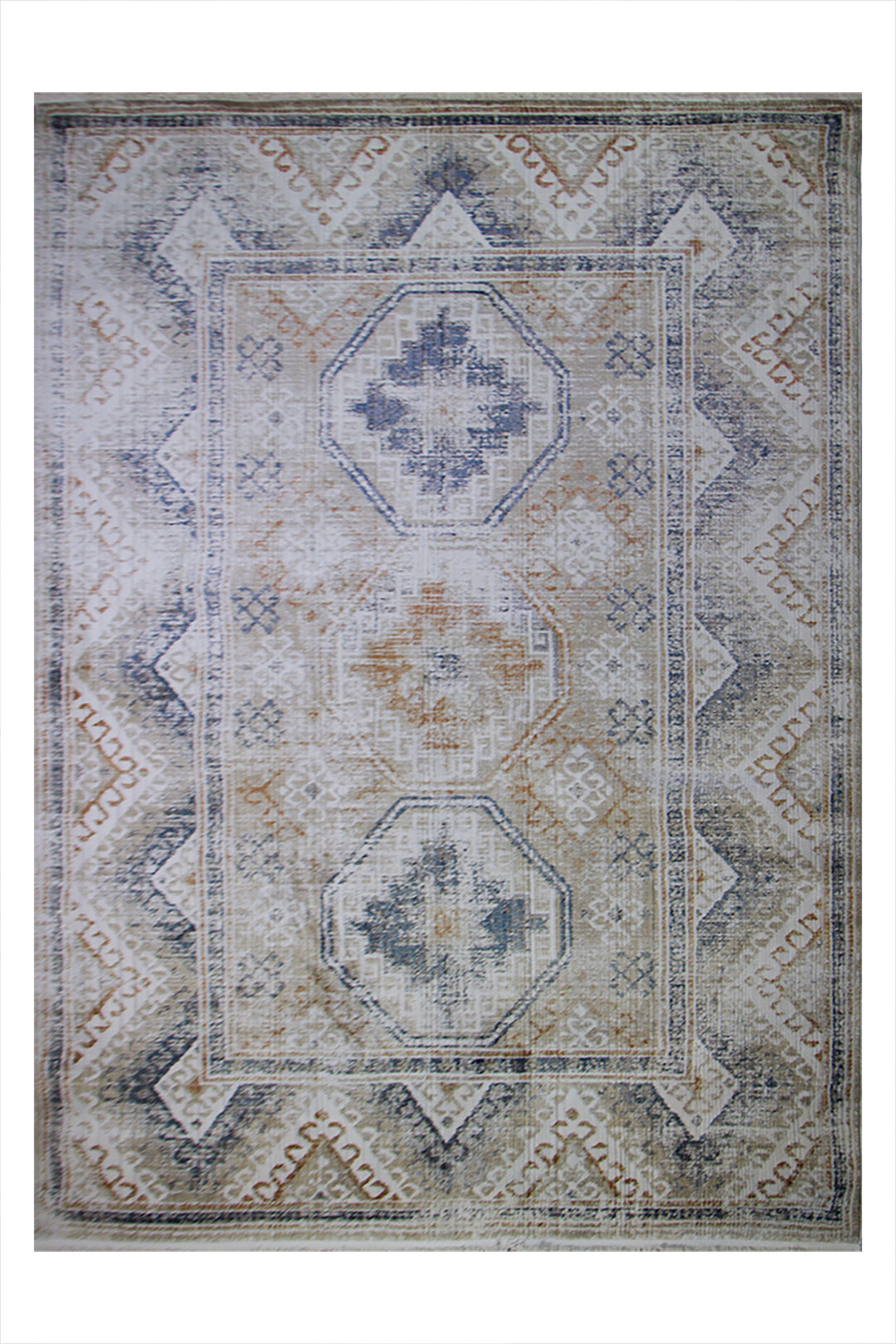 Turkish Modern  Festival 1 Rug - 6.5 x 9.8 FT - Gray - Superior Comfort, Modern Style Accent Rugs