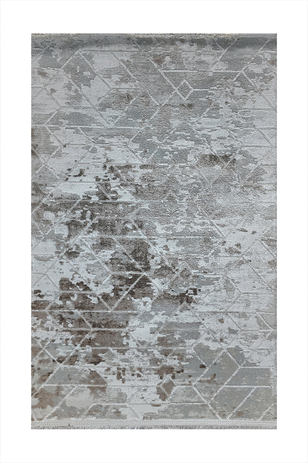 Irani Farsh E Firozeh-P Rug - 2.6 x 4.9  FT - Gray  Superior Comfort, Modern Style Accent Rugs