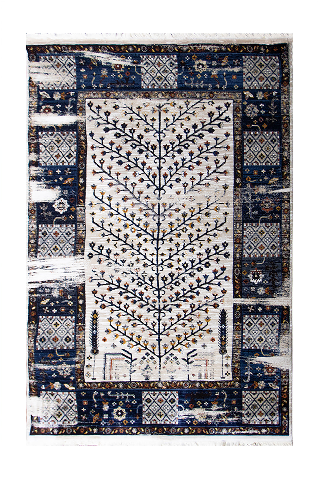 Turkish Allure Rug - 3.9 x 5.9 FT -  Beige - Elegant Woven Design with Premium Quality