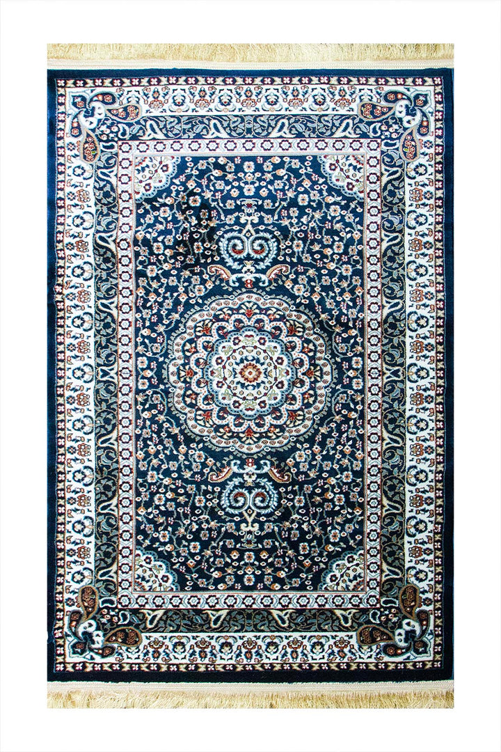 Classical Turkish Topaz Rug - 3.2 x 4.9 FT - Resilient Construction for Long-Lasting Use