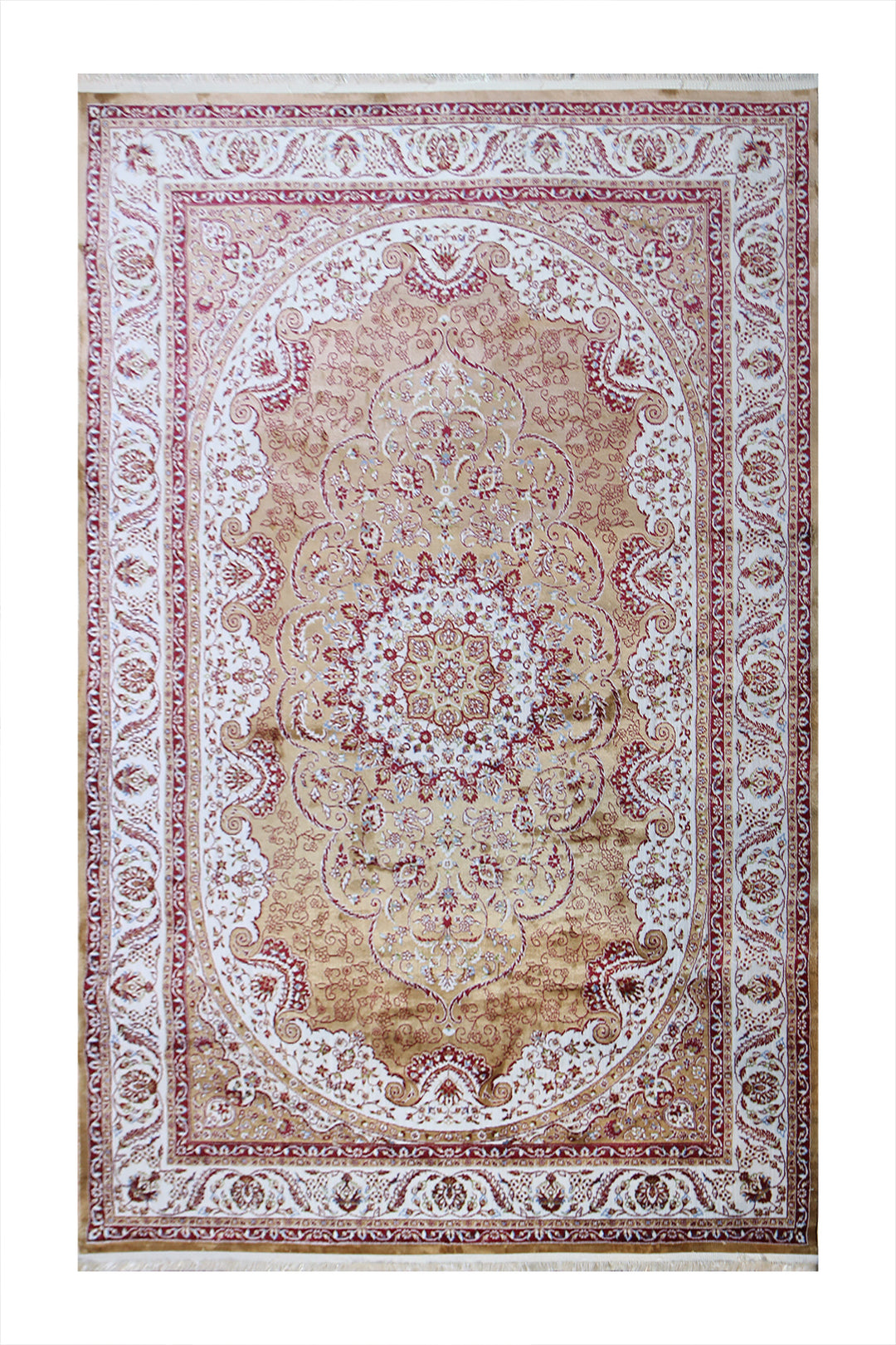 Turkish Modern  Festival Wd Rug  - 6.5 x 9.8 FT - Red -  Luxurious Woven Masterpiece 50% Off!