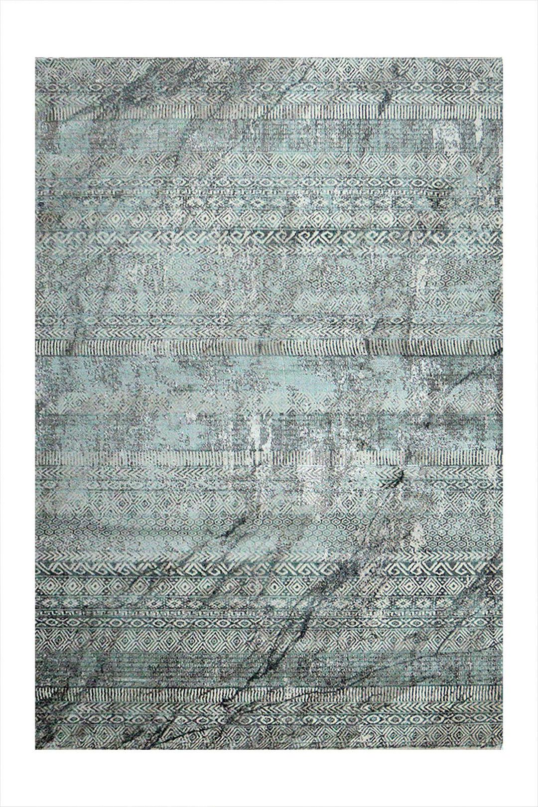 Turkish Matrix Rug - 4.9 x 7.3 FT - Contemporary Abstract Elegance with Premium Quality