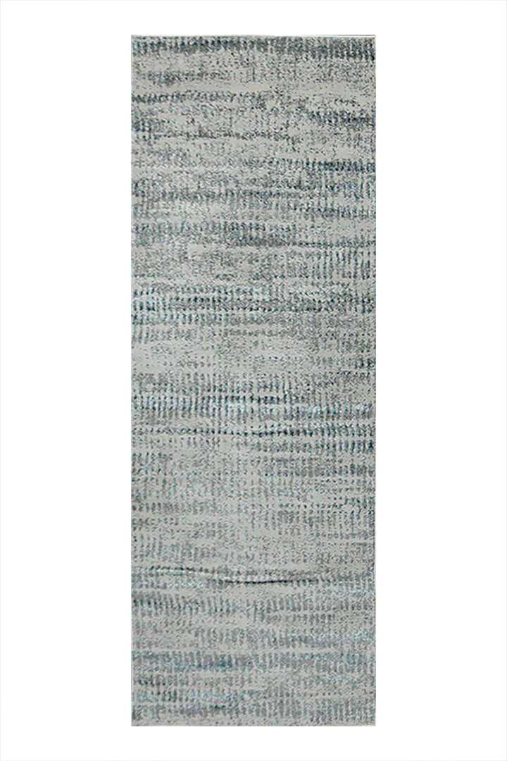 Turkish Modern Festival 1 Rug - 2.2 x 7.8 FT - Blue and Gray - Sleek and Minimalist for Chic Interiors