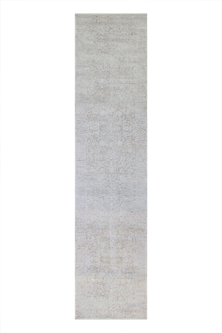 Turkish Modern  Festival Wd Rug  - 2.2 x 11.9 FT - Beige -  Luxurious Woven Masterpiece 50% Off!