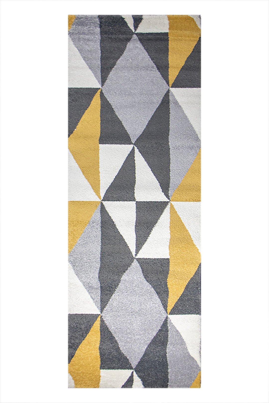 Turkish Modern  Festival WD Rug - Yellow and Gray - 2.6 x 9.1 FT - Superior Comfort, Modern Style Accent Rug