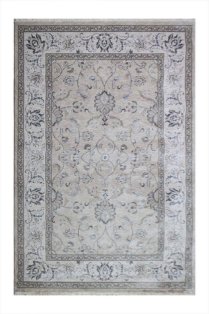 Turkish Allure Rug - 4.9 x 7.8 FT -  Cream - Elegant Woven Design with Premium Quality