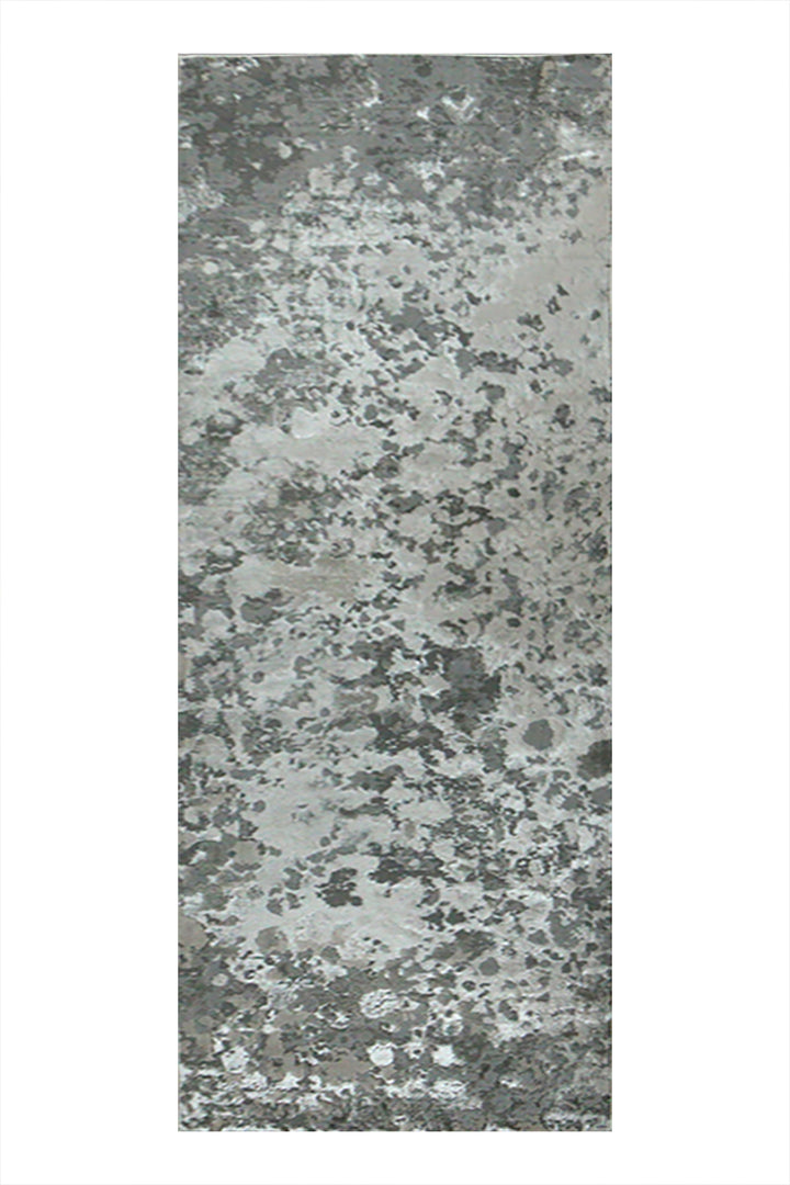 Turkish Modern Festival 1 Rug - 2.2 x 7.8 FT - Gray - Sleek and Minimalist for Chic Interiors