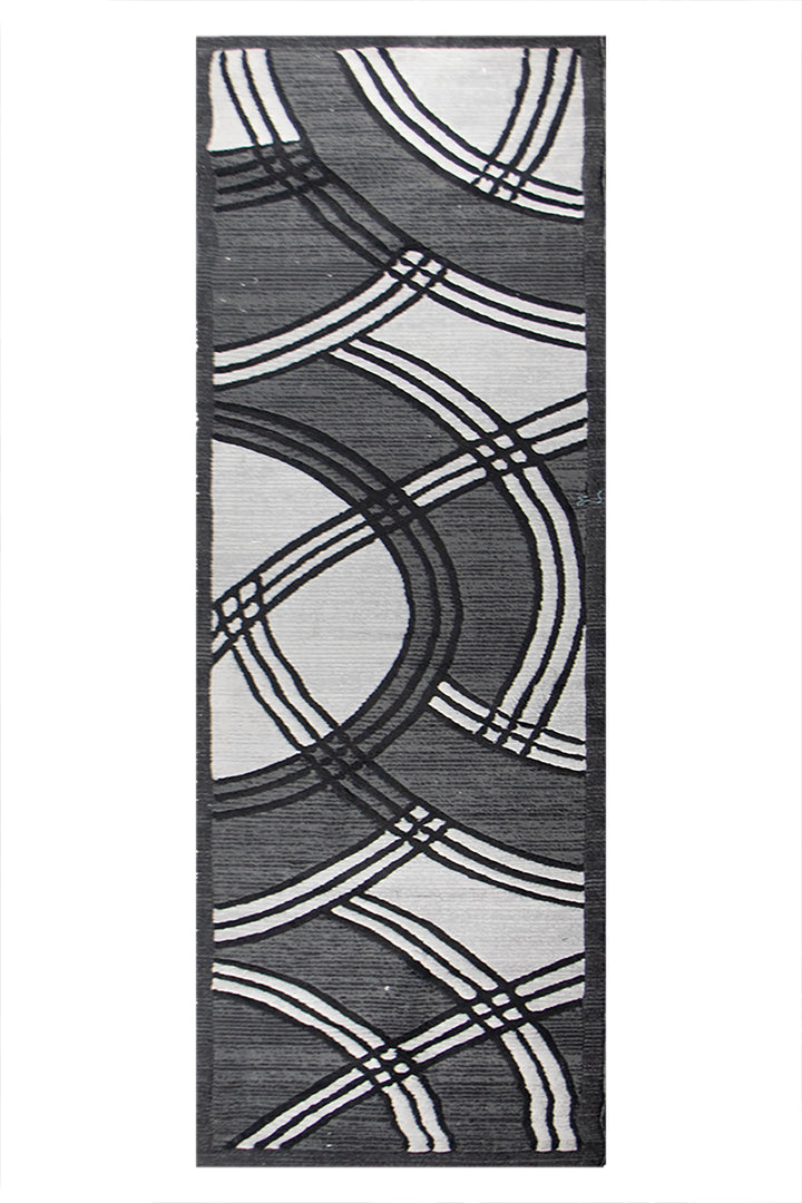 Turkish Modern  Festival WD Rug - Gray - 2.9 x 9.8 FT - Superior Comfort, Modern Style Accent Rug