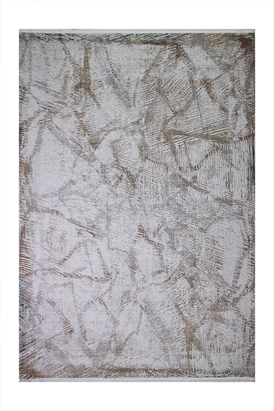 Turkish Modern  Festival Viscos Rug - 5.2 x 7.5 FT - Gray - Superior Comfort, Modern Style Accent Rugs