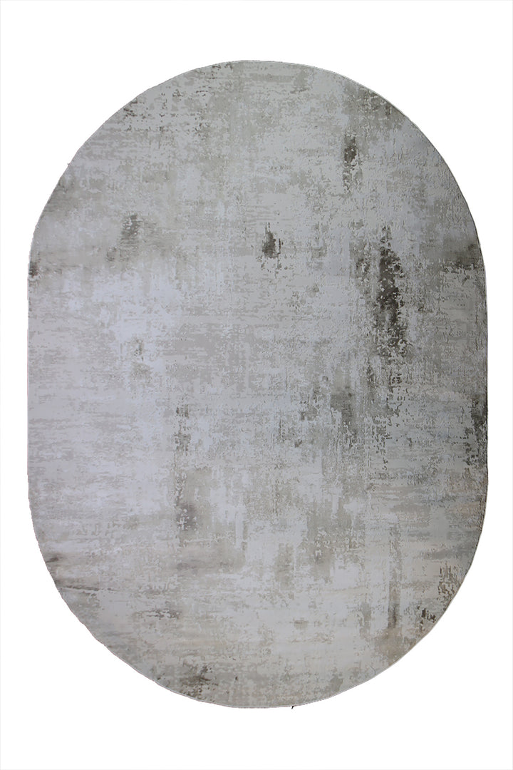 Turkish Modern Festival WD Oval Rug  - 7.8 x 11.1 FT - Beige -  Luxurious Woven Masterpiece 50% Off!