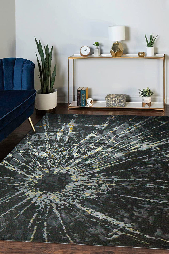 Turkish Shadows  Rug - 7.8 x 11.1 FT - Modern Abstract Design with Premium Features