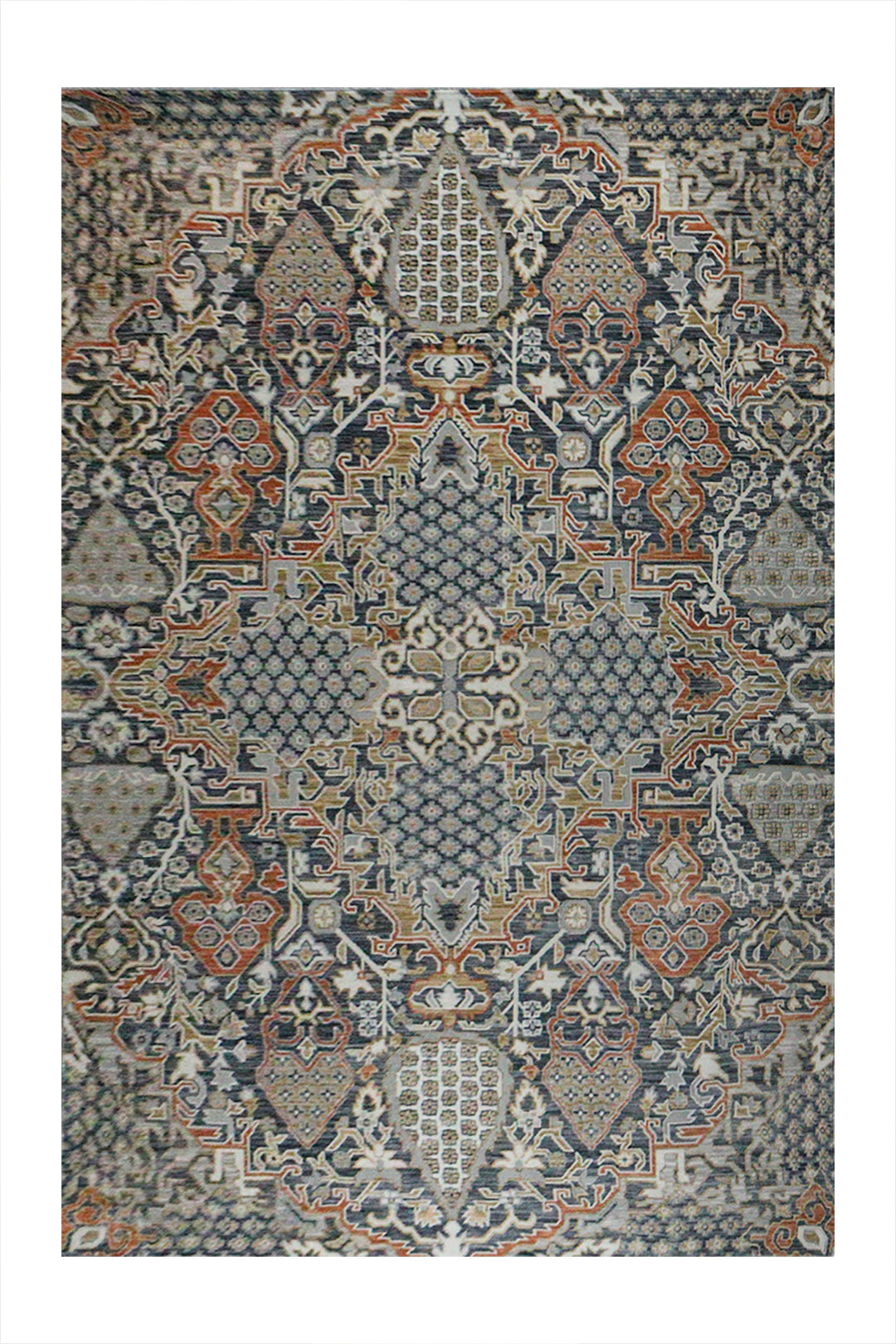 Turkish Modern Festival 1 Rug - 7.5 x 9.5 FT - Gray - Sleek and Minimalist for Chic Interiors