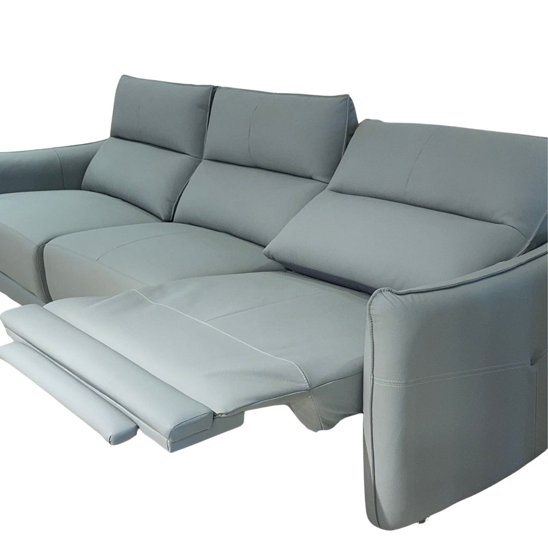 Imported Real Leather Recliner Sofa, Model No. 6043