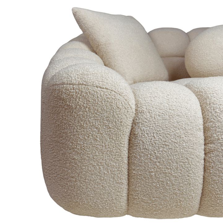 Modern Teddy Sofa with Soft Boucle Fabric