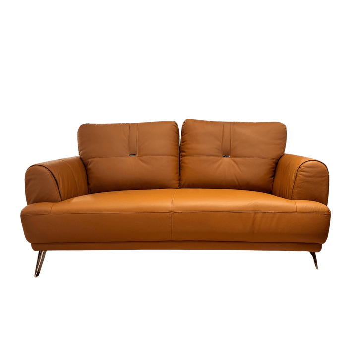 Imported Real Leather Sofa, Model No. ZM913