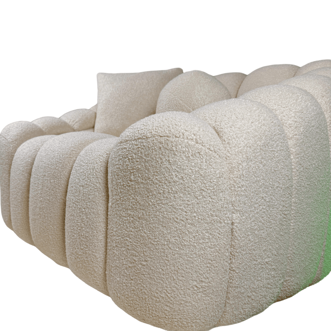 Modern Teddy Sofa with Soft Boucle Fabric