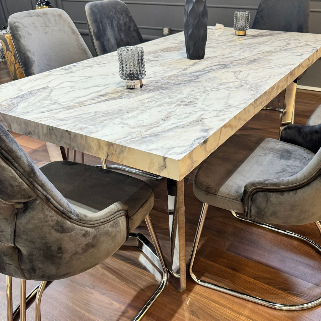 Daisy Dining Table (Dining Table + 6 chairs)