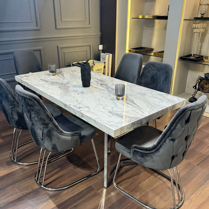 Daisy Dining Table (Dining Table + 6 chairs)