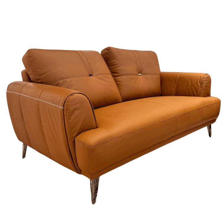 Imported Real Leather Sofa, Model No. ZM913