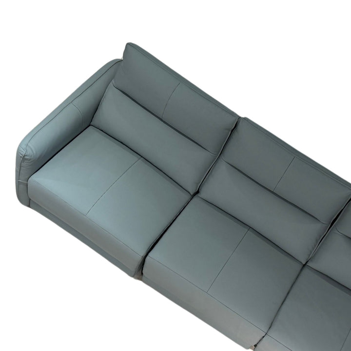 Imported Real Leather Recliner Sofa, Model No. 6043