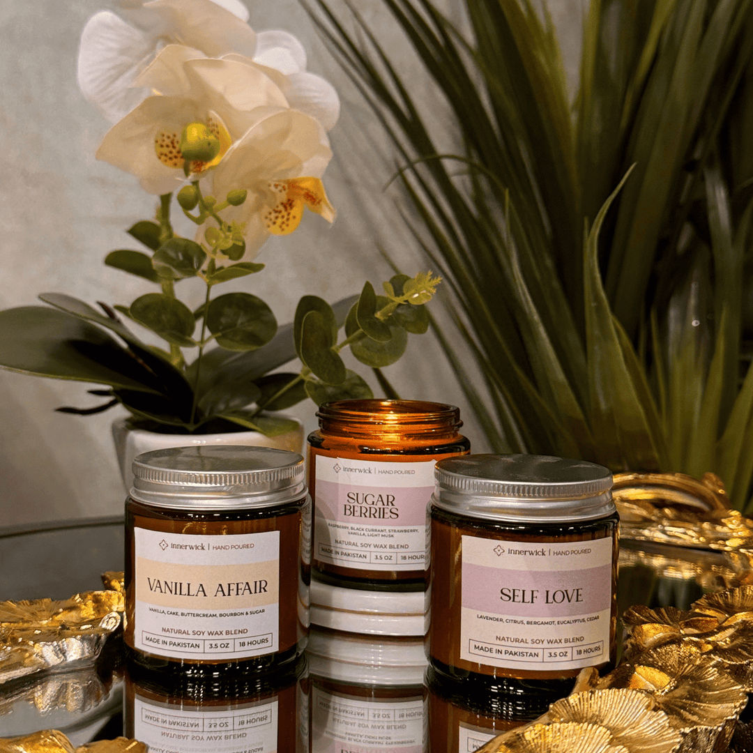 Pack of 3 Candles - Royal Oud + Caribbean Sunset + Sugar Berries - Save 15%