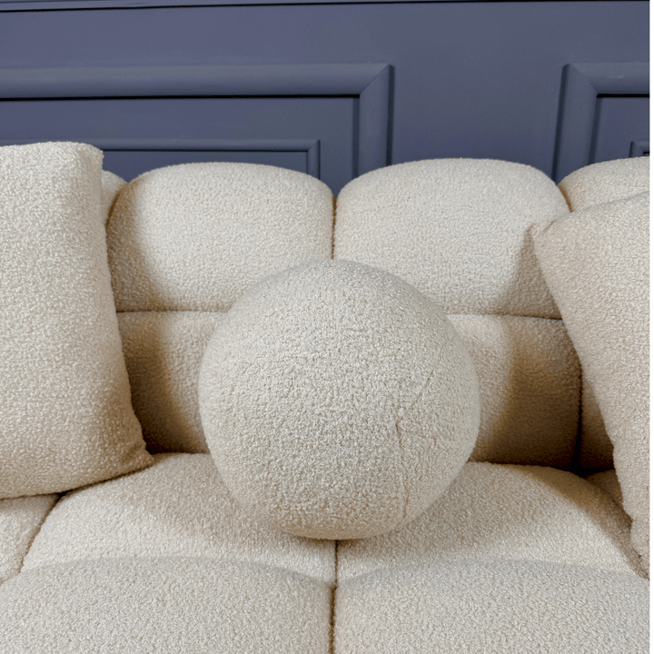 Modern Teddy Sofa with Soft Boucle Fabric