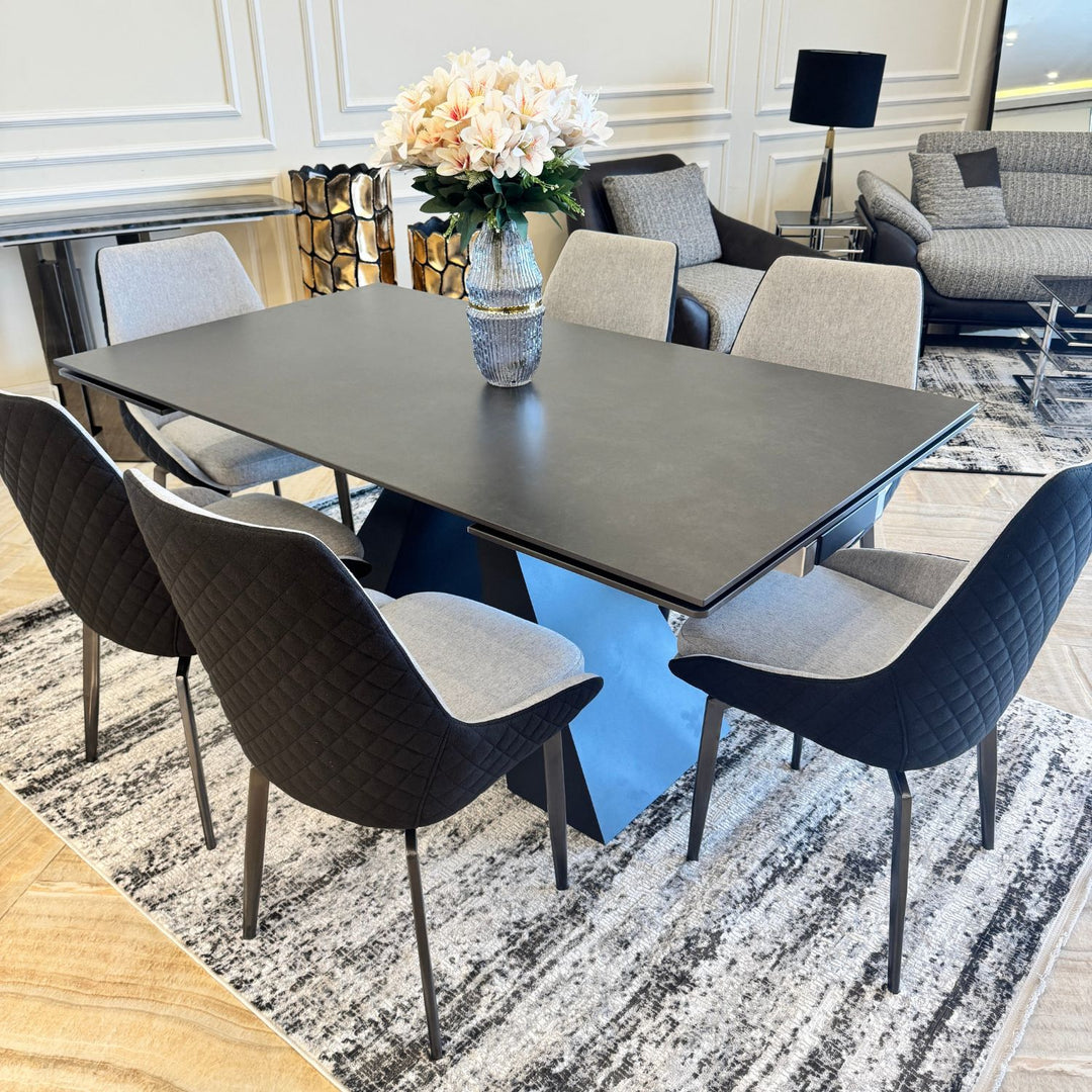 Onyx Extendable Dining Table 2853 (Dining Table + 6 chairs)