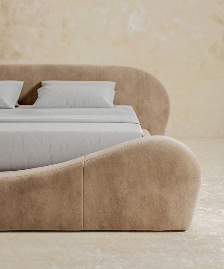 Modern King Size Rust Bed