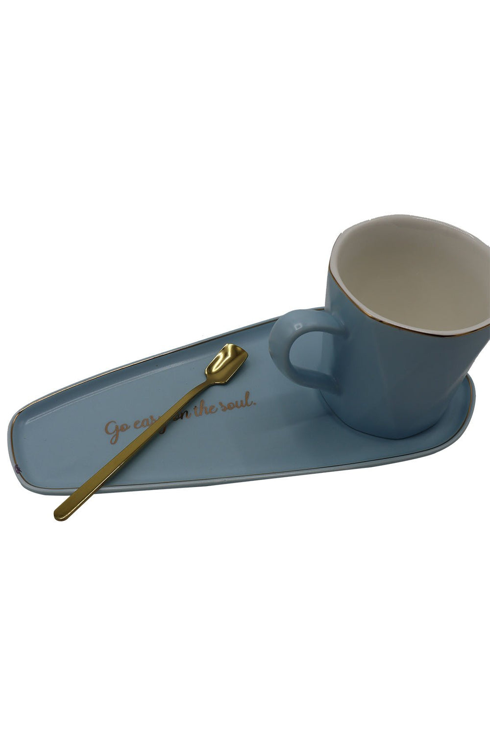 Ceramic Mug With Tray Sky Blue - V Surfaces