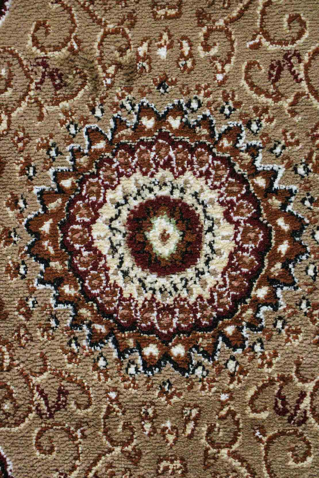 Classical and Traditional Design - 3.2 x 4.9 FT - Brown - Kirman Rug - Superior Elegant Rug for Living Room - V Surfaces