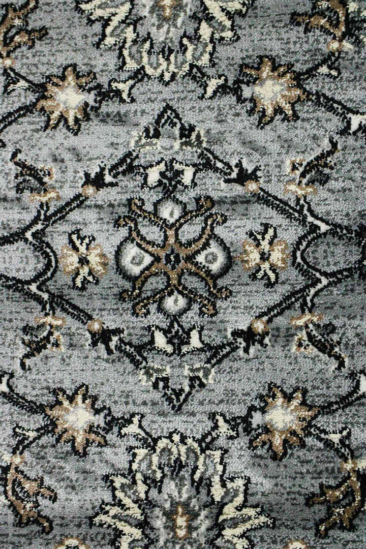 Classical and Traditional Design - 3.2 x 4.9 FT - Gray - Emerald Rug - Superior Elegant Rug for Living Room - V Surfaces