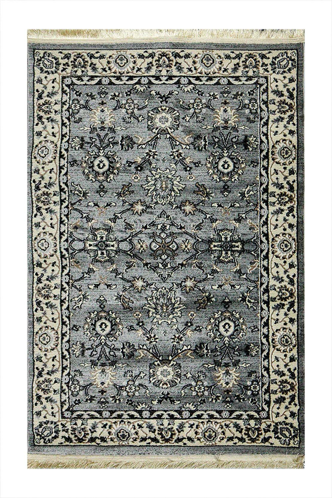 Classical and Traditional Design - 3.2 x 4.9 FT - Gray - Emerald Rug - Superior Elegant Rug for Living Room - V Surfaces