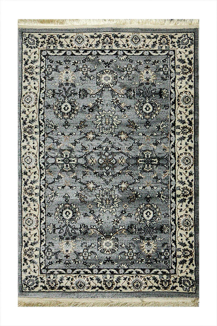 Classical and Traditional Design - 3.2 x 4.9 FT - Gray - Emerald Rug - Superior Elegant Rug for Living Room - V Surfaces