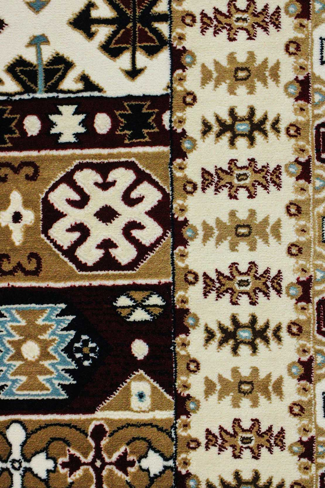 Classical and Traditional Design - 3.9 x 5.5 FT - Red and Cream - Kazak Rug - Superior Elegant Rug for Living Room - V Surfaces