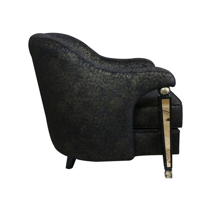 Defene Arm Chair Diamond Feza 07-G Golden Black - V Surfaces