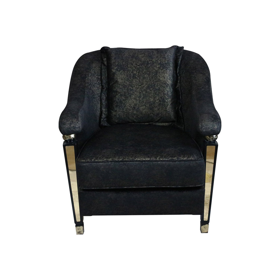 Defene Arm Chair Diamond Feza 07-G Golden Black - V Surfaces