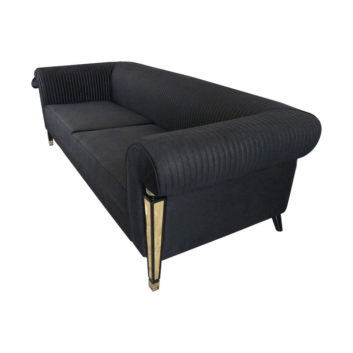 DEFNE SOFA 2 SEATER Diamond G-17 Black - V Surfaces