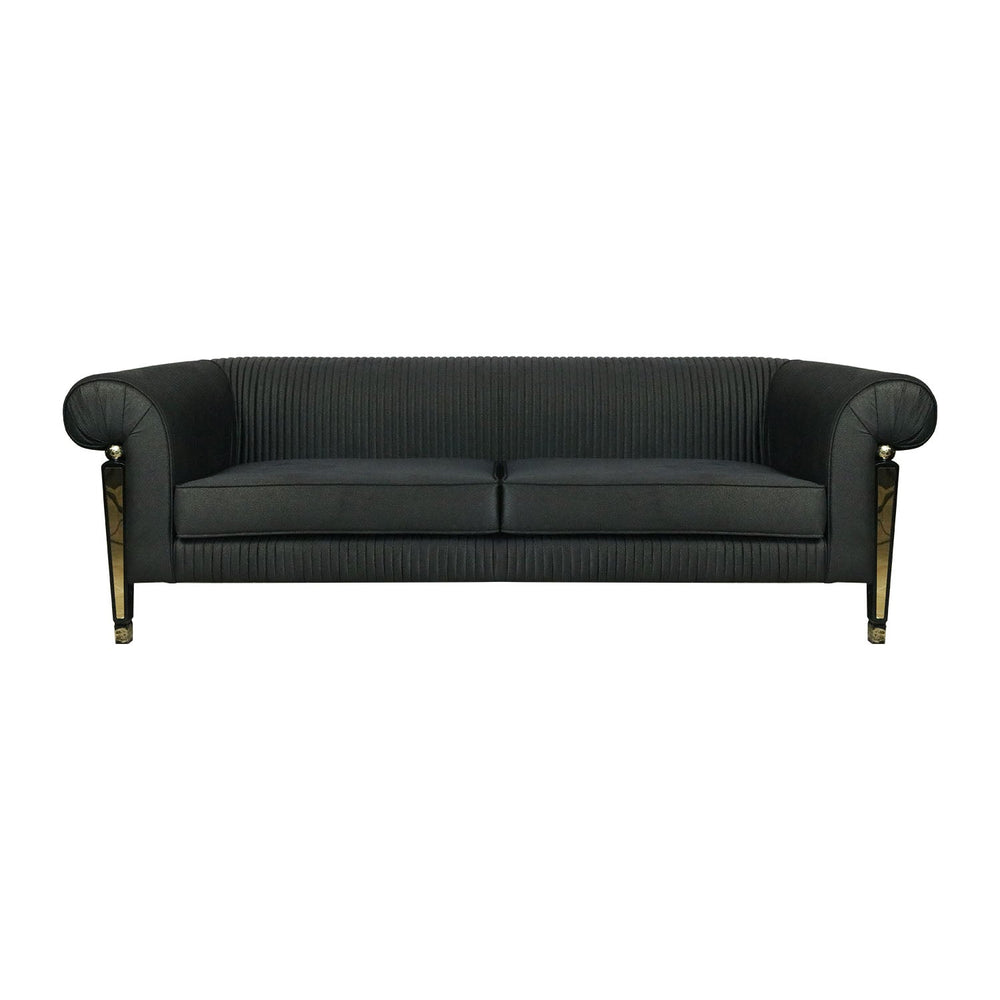 DEFNE SOFA 3 SEATER Diamond G-17 Black - V Surfaces