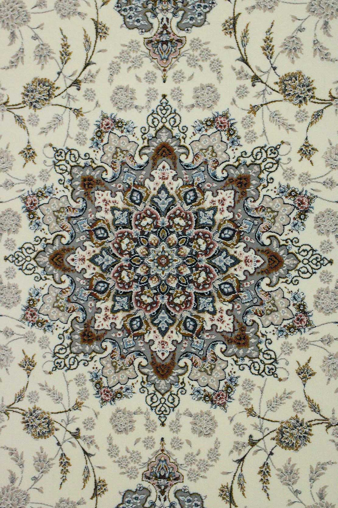 Iranian Premium Quality Authentic 1500 Rug - 3.9 x 5.5 FT - Cream - Resilient Construction for Long-Lasting Use - V Surfaces