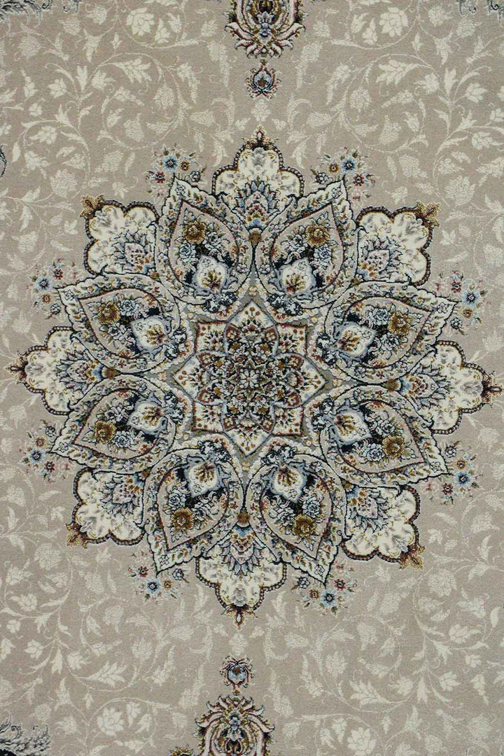 Iranian Premium Quality Authentic 1500 Rug - 4.9 x 7.3 FT - Beige - Resilient Construction for Long - Lasting Use - V Surfaces